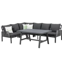 Gartenmöbelset 'Hedi' für 7 Personen Aluminium