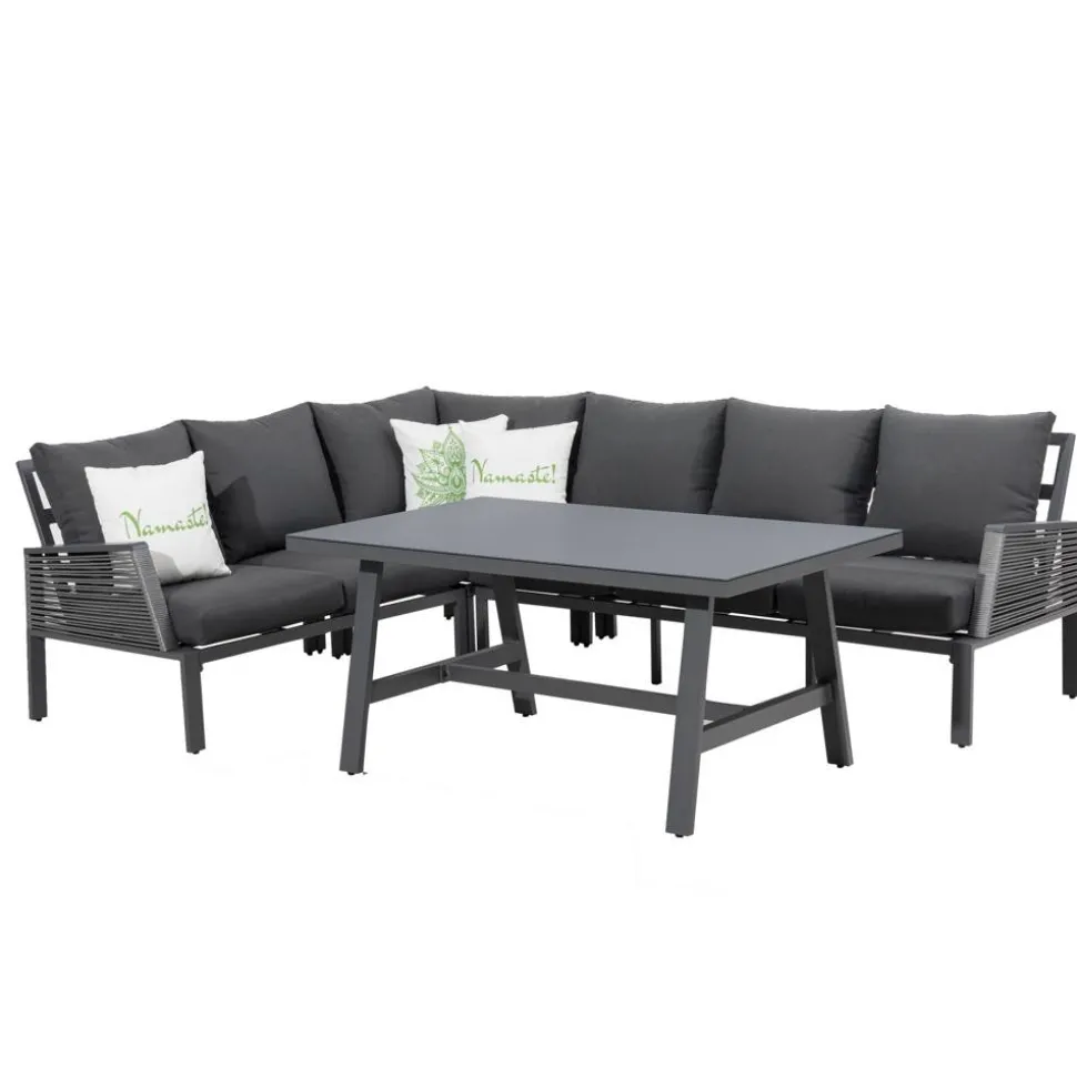 Gartenmöbelset 'Hedi' für 7 Personen Aluminium