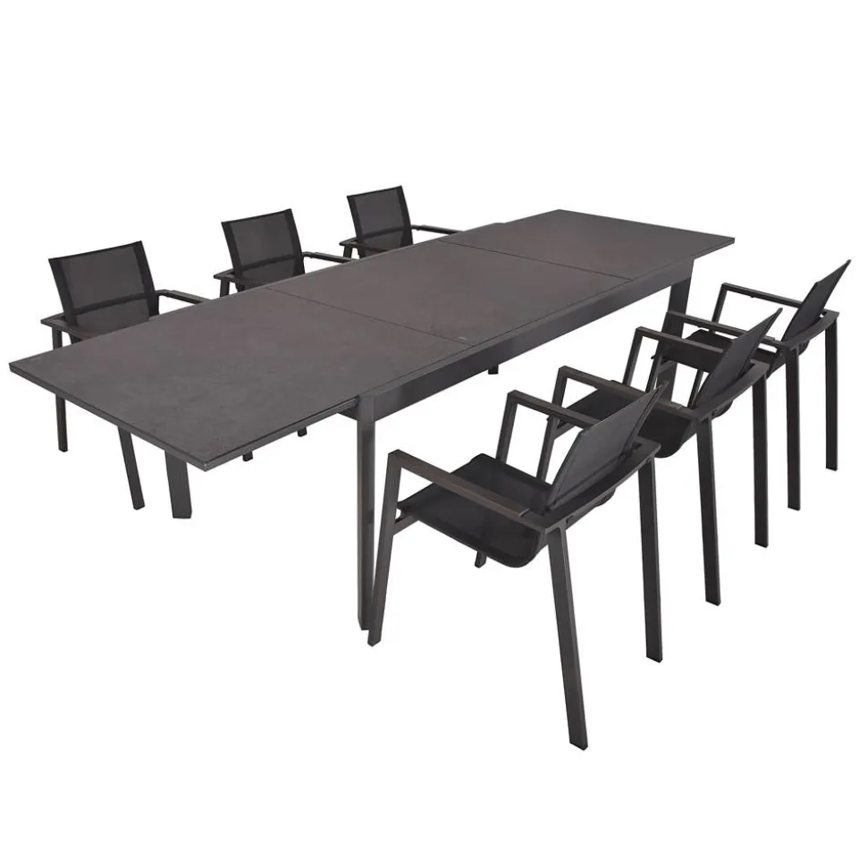 Gartenmöbelset 'Nerea' für 6 Personen Aluminium