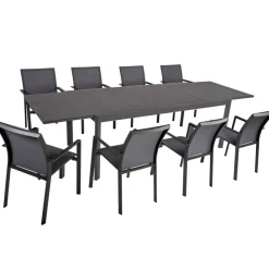 Gartenmöbelset 'Nerea' für 8 Personen Aluminium