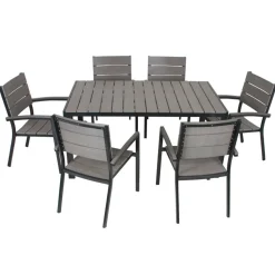 Gartenmöbelset 'Olivia' für 6 Personen Aluminium