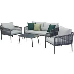 Gartenmöbelset 'Quinn' für 4 Personen Metall