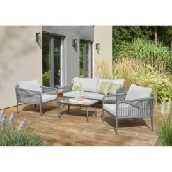 Gartenmöbelset 'Quinn' für 4 Personen Metall