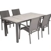 Gartenmöbelset 'Rana' für 4 Personen Aluminium