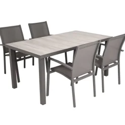 Gartenmöbelset 'Rana' für 4 Personen Aluminium