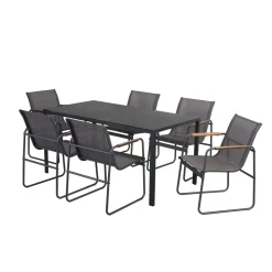 Gartenmöbelset 'Samira' für 6 Personen Stahl