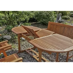 Gartenmöbelset 'Stockholm' für 6 Personen Eukalyptusholz