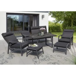 Gartenmöbelset 'Yara' für 5 Personen Aluminium