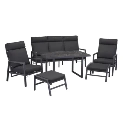 Gartenmöbelset 'Yara' für 5 Personen Aluminium