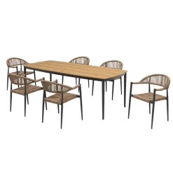 Gartenmöbelset 'Yve' für 6 Personen Aluminium