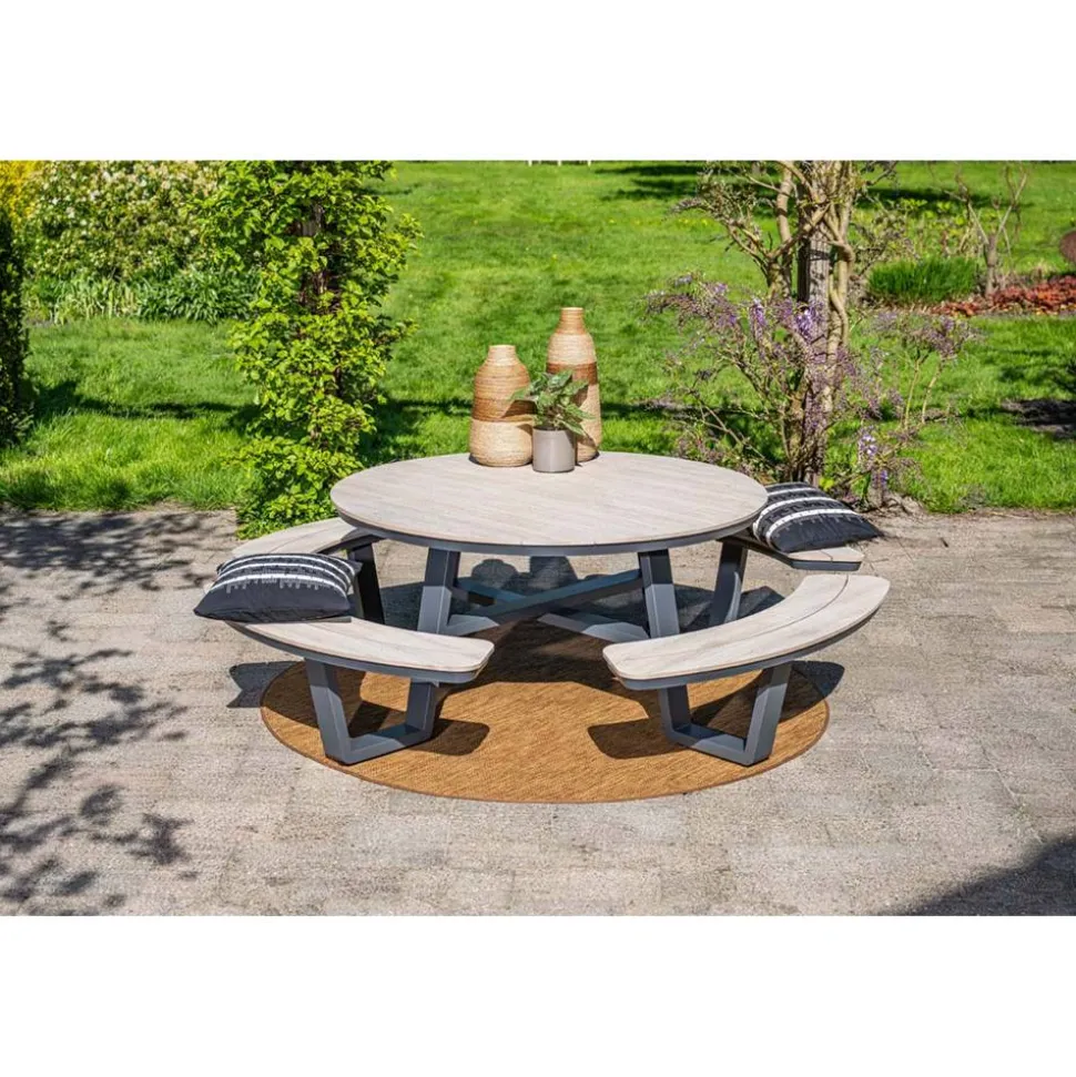 Gartenmöbelset 'Bell' für 6 Personen Aluminium