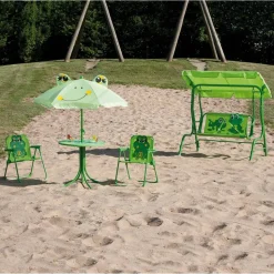 Gartenmöbelset für Kinder 'Froggy' grün 4-teilig