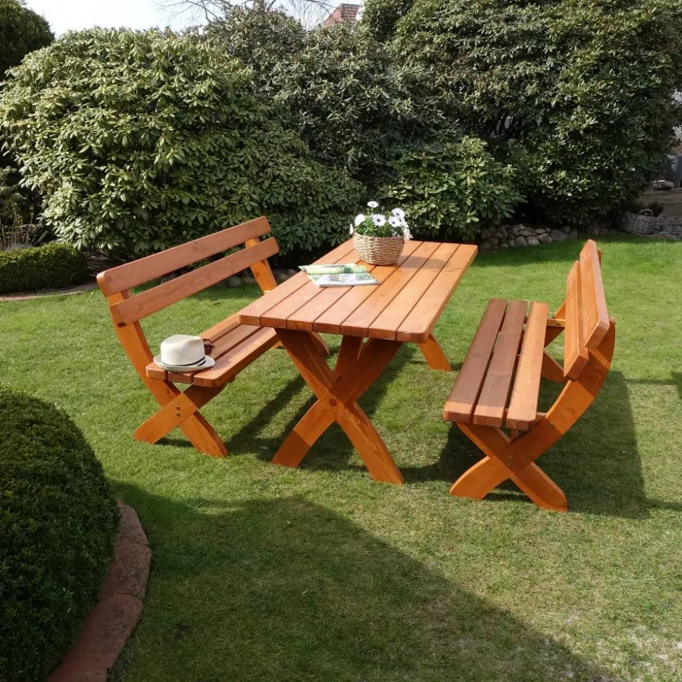 Gartenmöbelset 'Landsberg' für 4 Personen Holz