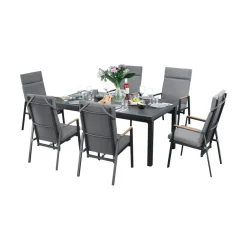 Gartenmöbelset 'Newport' für 6 Personen Aluminium
