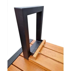 Gartenmöbelset 'Sylt' für 4 Personen Metall/Kiefernholz