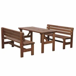 Gartenmöbelset 'Tessin' für 4 Personen Kiefernholz