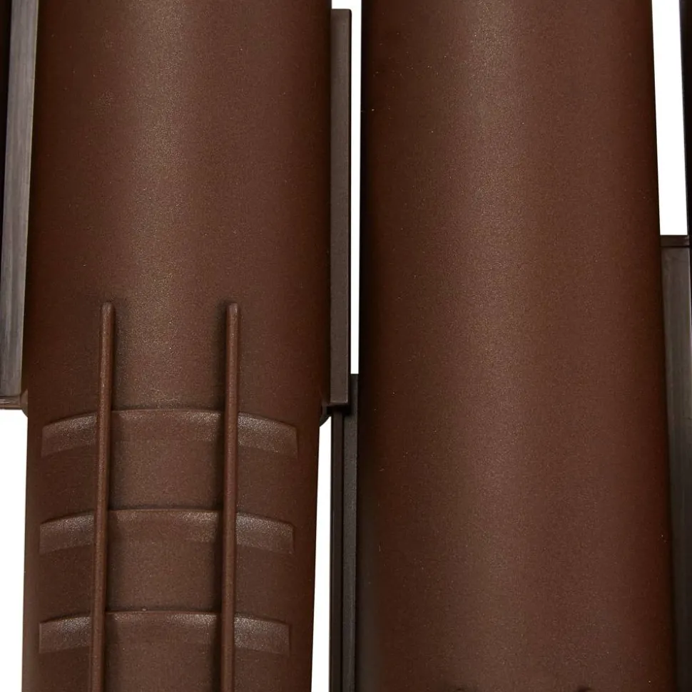 Gartenpalisade "IPAL5S" Kunststoff braun 220 cm 8-tlg.