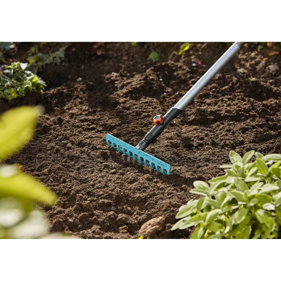 Gartenrechen "Combisystem" Stahl 30 cm