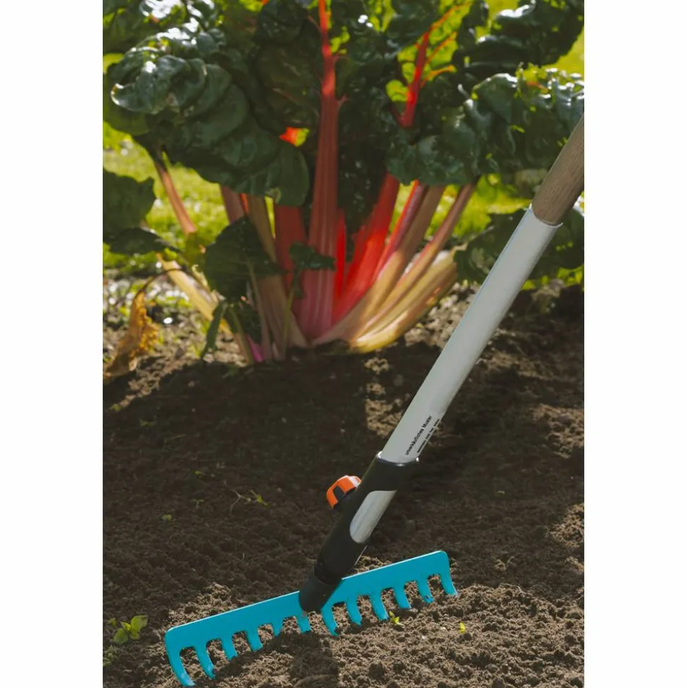 Gartenrechen "Combisystem" Stahl 30 cm
