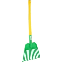 Gartenrechen für Kinder Kunststoff gelb/grün 67 cm