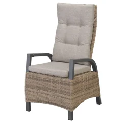 Gartensessel 'Amelia' Kunststoff beige 68 x 110 x 60 cm