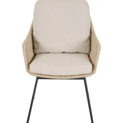 Gartensessel 'Kansas' Edelstahl/Aluminium taupe 60 x 85 x 70 cm
