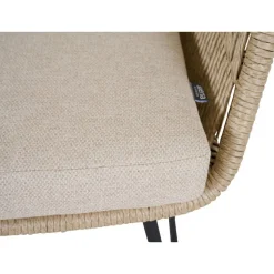 Gartensessel 'Kansas' Edelstahl/Aluminium taupe 60 x 85 x 70 cm