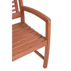 Gartensessel 'Madison' Eukalyptusholz braun 56 x 90 x 59 cm