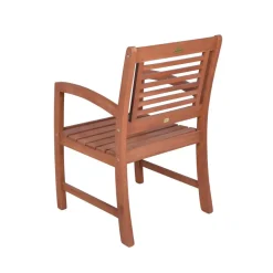 Gartensessel 'Madison' Eukalyptusholz braun 56 x 90 x 59 cm