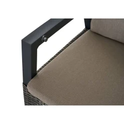 Gartensessel 'Taranto' Aluminium taupe 61 x 74 x 74 cm