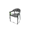 Gartensesselset 'Brooklyn' Aluminium anthrazit 6 Stück