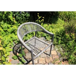 Gartensesselset 'Brooklyn' Aluminium anthrazit 4 Stück