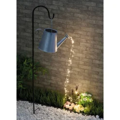 Gartensolarleuchte 'Gießkanne' 30 x 110 cm 60 LEDs
