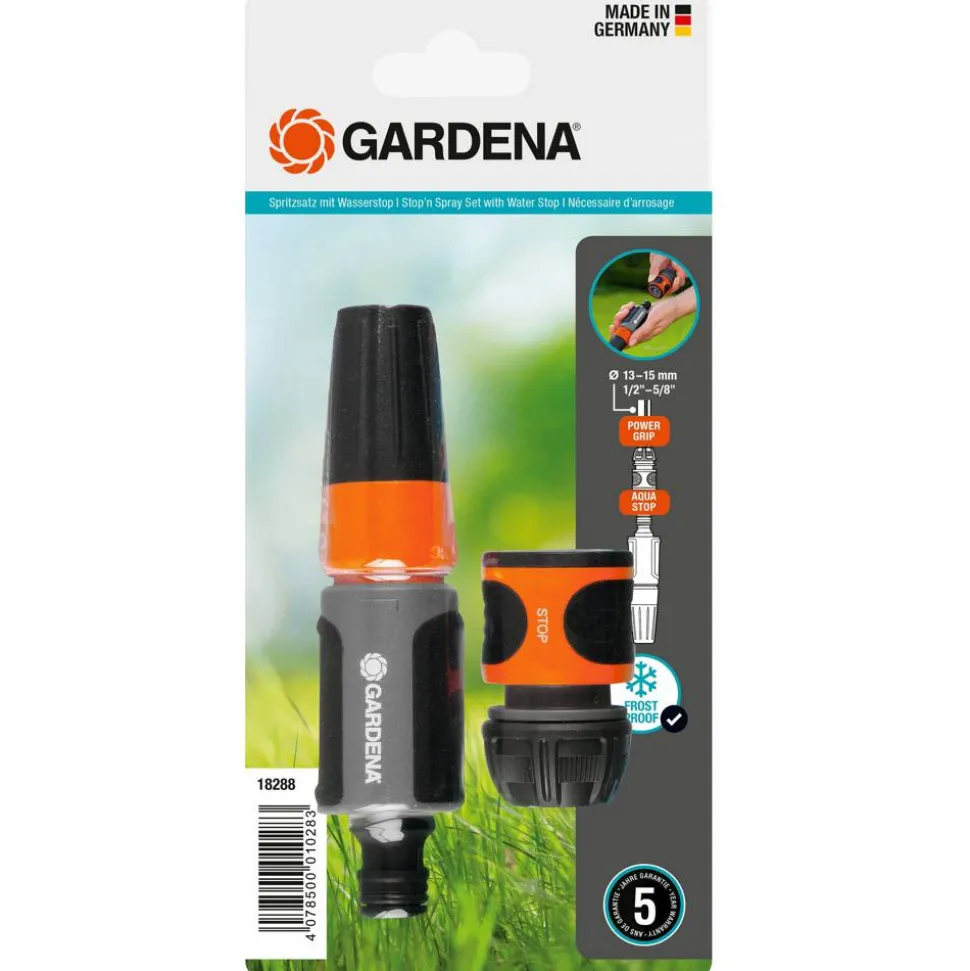 Gartenspritzen-Set 'Original' 13-15 mm (1/2-5/8") schwarz