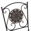 Gartenstuhl 'Como' klappbar Stahl schwarz 39 x 88,5 x 49,5 cm