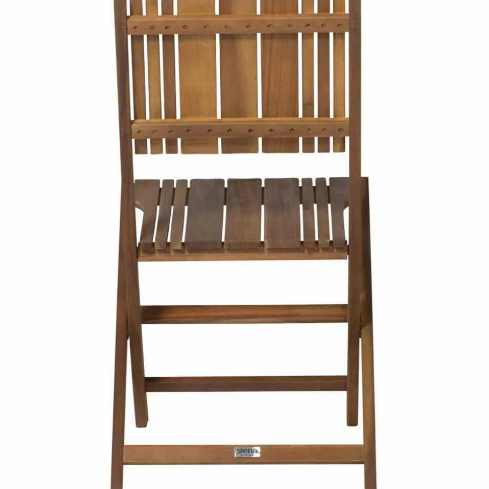 Gartenstuhl 'Falun' klappbar Akazienholz braun 46 x 89 x 54,5 cm