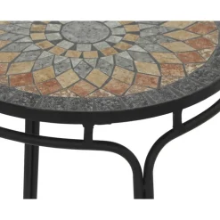 Gartenstuhl 'Prato' stapelbar Stahl schwarz 43 x 93,5 x 49 cm