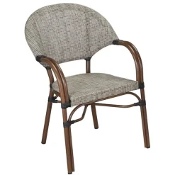 Gartenstuhl 'Rita' Aluminium beige 60,5 x 56 x 85 cm