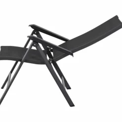 Gartenstuhl 'Tesoro' klappbar Aluminium anthrazit 60,5 x 110 x 44 cm