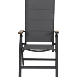 Gartenstuhl 'Tesoro' klappbar Aluminium anthrazit 60,5 x 110 x 68 cm