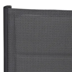 Gartenstuhl 'Tesoro' klappbar Aluminium anthrazit 60,5 x 110 x 68 cm