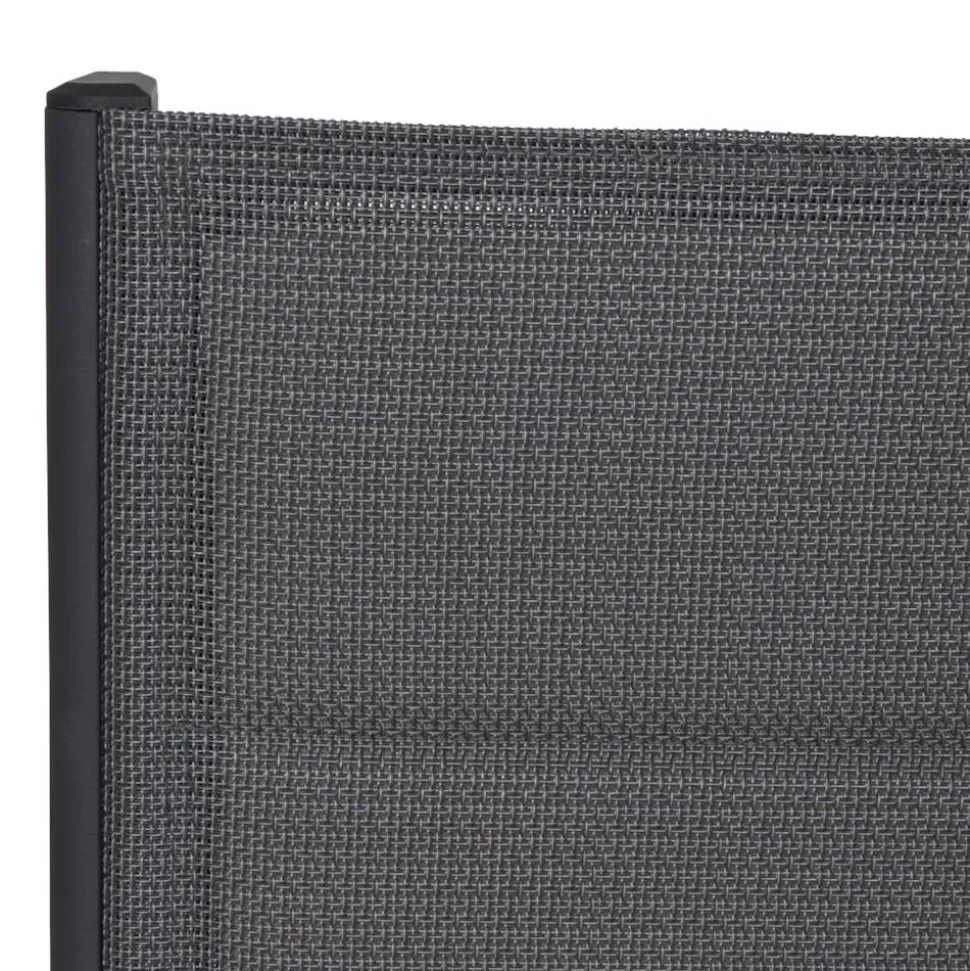 Gartenstuhl 'Tesoro' klappbar Aluminium anthrazit 60,5 x 110 x 68 cm