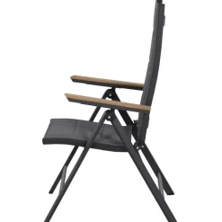 Gartenstuhl 'Tesoro' klappbar Aluminium anthrazit 60,5 x 110 x 68 cm
