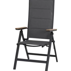 Gartenstuhl 'Tesoro' klappbar Aluminium anthrazit 60,5 x 110 x 68 cm