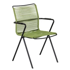 Gartenstuhlset 'Alpha' stapelbar Stahl grün 6 Stück