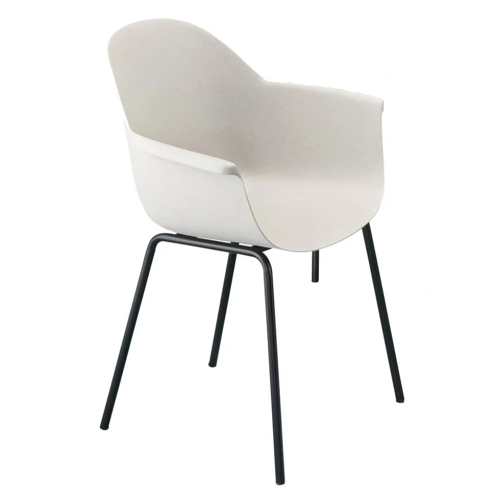Gartenstuhlset 'Marietta' Stahl weiß 56 x 84 x 56 cm 4 Stück