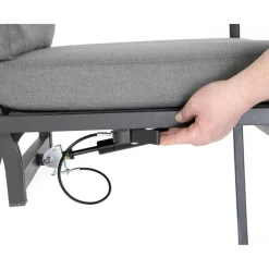 Gartenstuhlset 'Newport' stapelbar anthrazit/grau 2 Stück