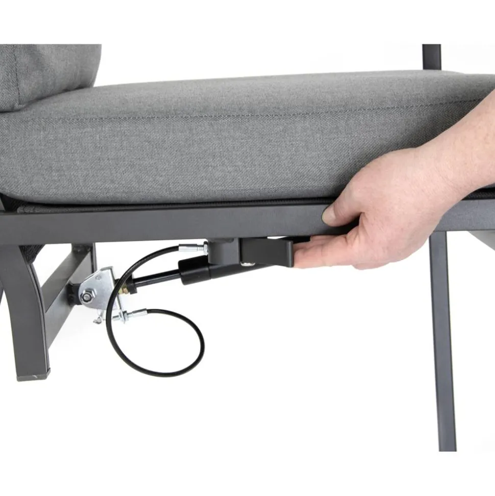 Gartenstuhlset 'Newport' stapelbar anthrazit/grau 2 Stück