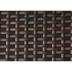 Gartenstuhlset 'Riga' stapelbar Aluminium kaffeefarben