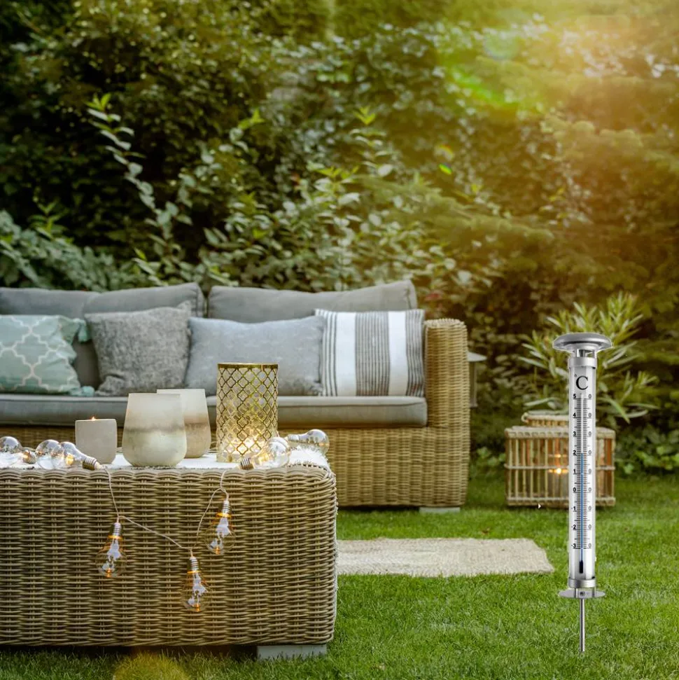 Gartenthermometer „Solino“ mit Solarbeleuchtung